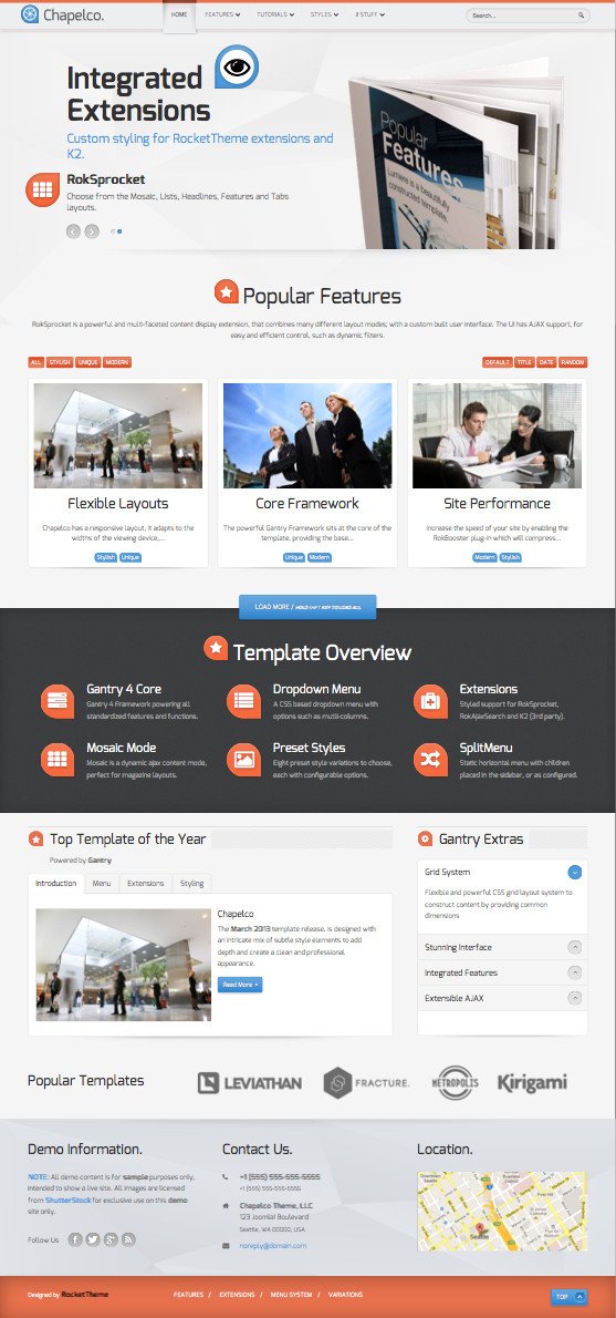 Chapelco Responsive Joomla 3.0 Template