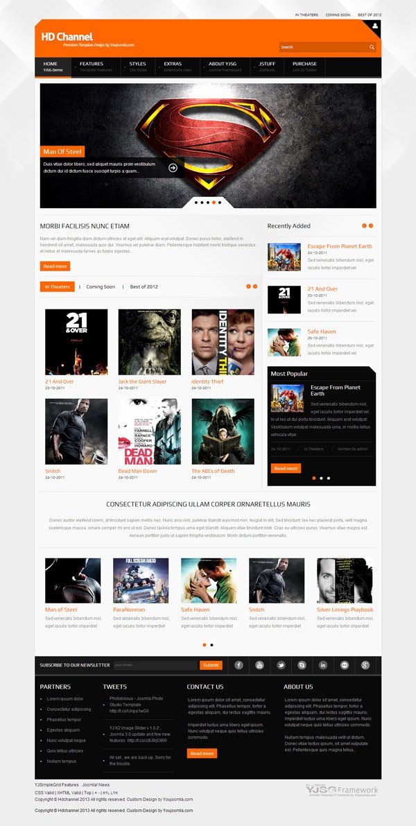 HD Channel Joomla Movies Review Template