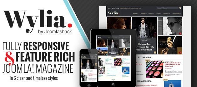 Wylia Responsive Joomla Magazine Portals Template