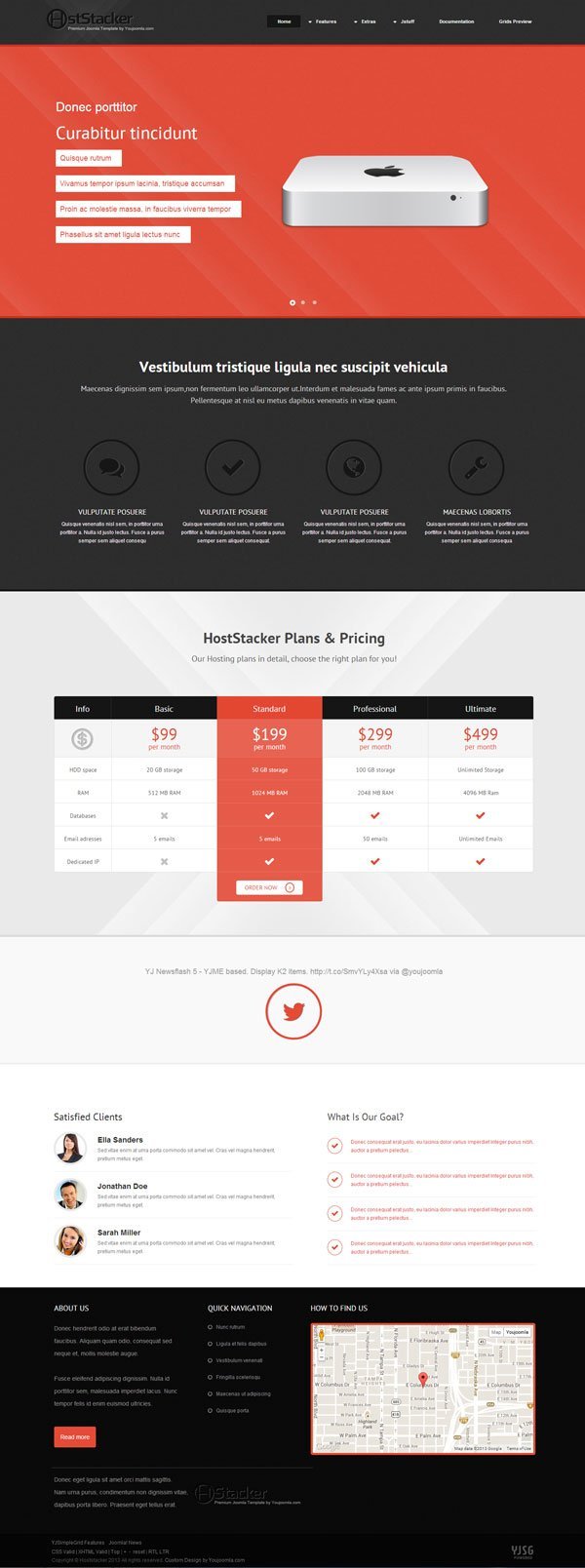 Hoststacker Joomla Web Hosting Service Template