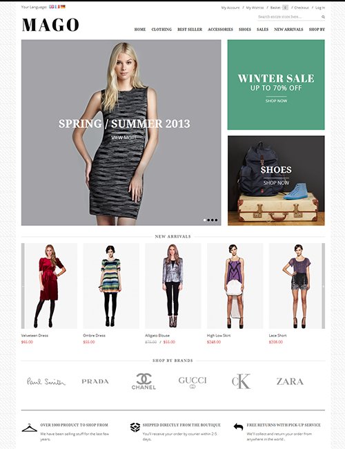 JM Mago Magento Fashion Store Theme