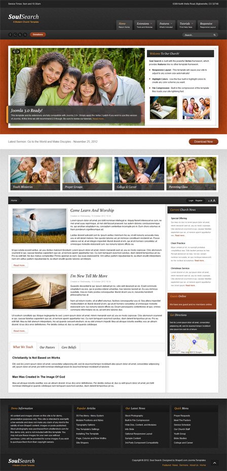 Soul Search WordPress Church or Ministry Theme