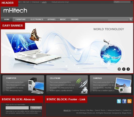 mHitech theme