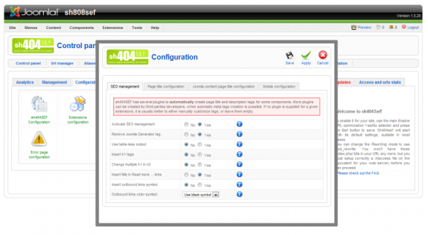 sh404SEF-Joomla-Extensions
