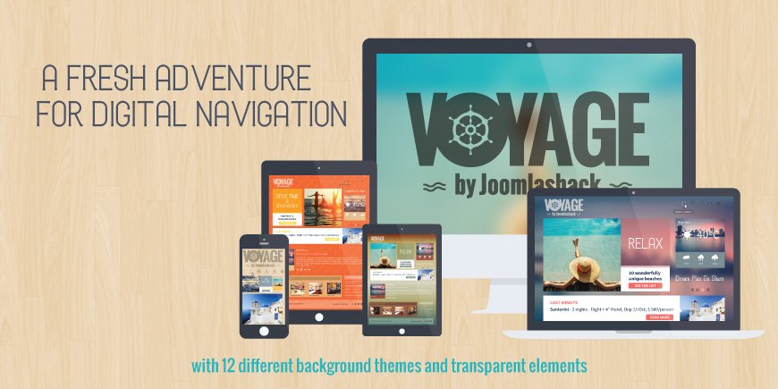 Voyage Responsive Joomla 12 Different Background Template