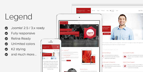 Legend Responsive Joomla Template