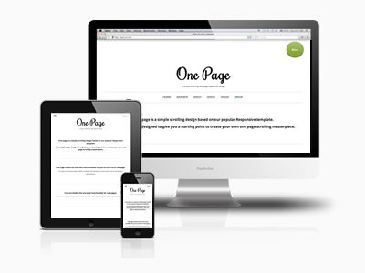 One Page Responsive Joomla Scrolling Template
