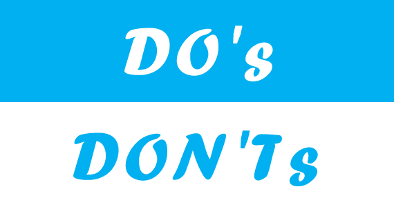 Do's and Dont's in Web Designing