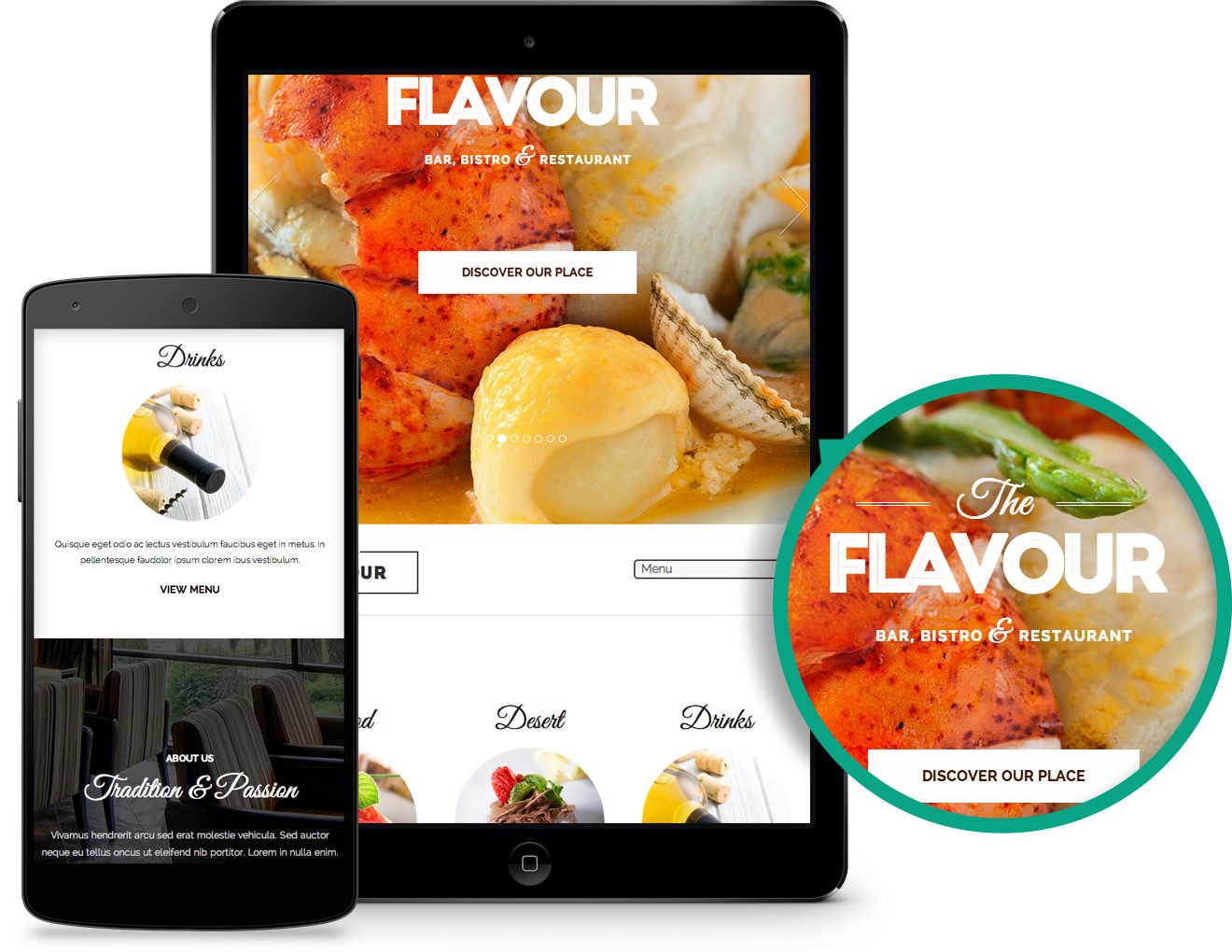 The Flavour WordPress Restaurant Theme