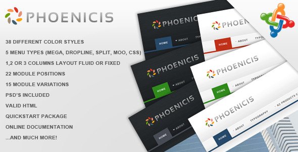 Phoenicis Joomla Business Web Design Template