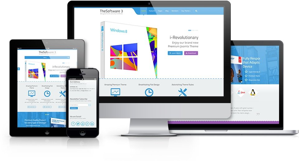 IT TheSoftware 3 Joomla Software Product Template