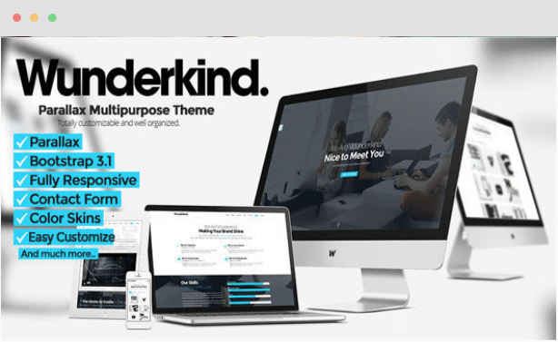 Wunderkind Parallax Joomla Template