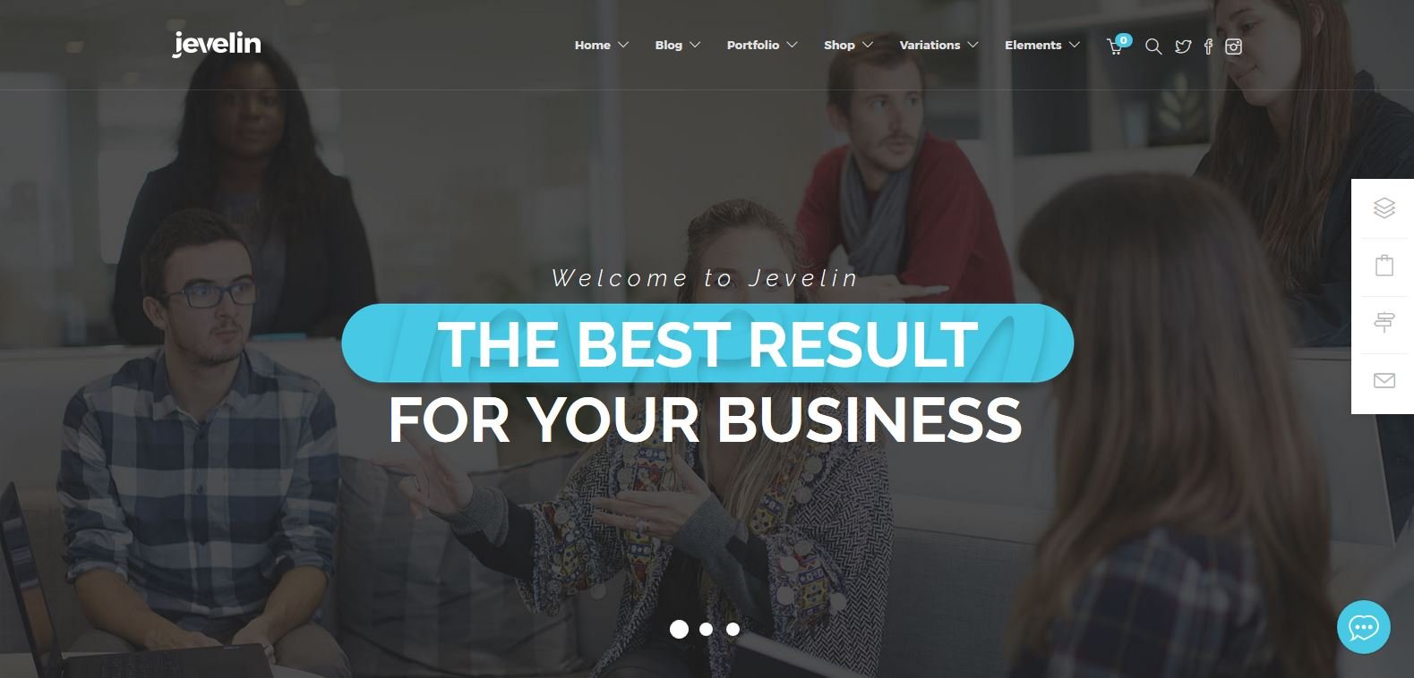 Jevelin Corporate Business WordPress Theme