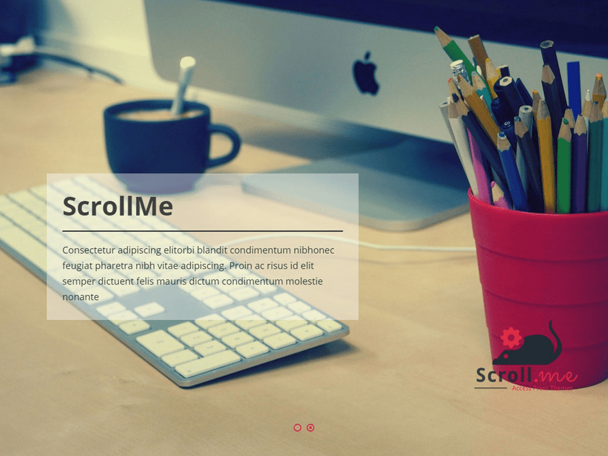 ScrollMe Free WordPress Portfolio Theme