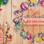 Christmas Balls Toy PNG Watercolor Set Illustration