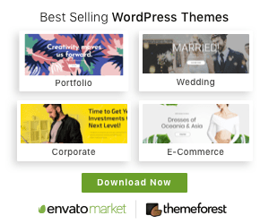Best Selling WordPress Themes by ThemeForest