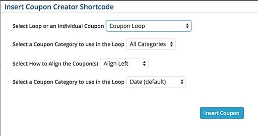 create a coupon-dedicated web page