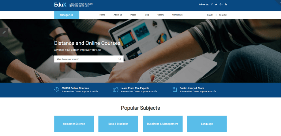 EduX Joomla Template for Education