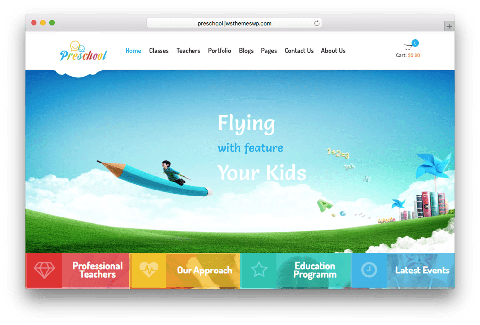 Preschool Nurseries Kindergarten & School WordPress Theme